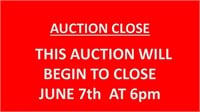 WHEN DOES THIS AUCTION CLOSE?