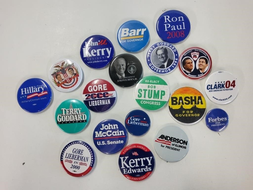 Campaign Buttons, Not Reproduction