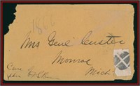 RARE 1866 GEORGE ARMSTONG CUSTER COVER