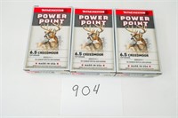 60RNDS/3BOXES OF WINCHESTER POWER POINT 6.5CM 129G