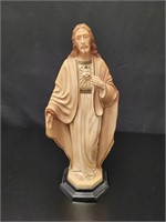 Sacred Heart Celluloid Jesus Statue vtg