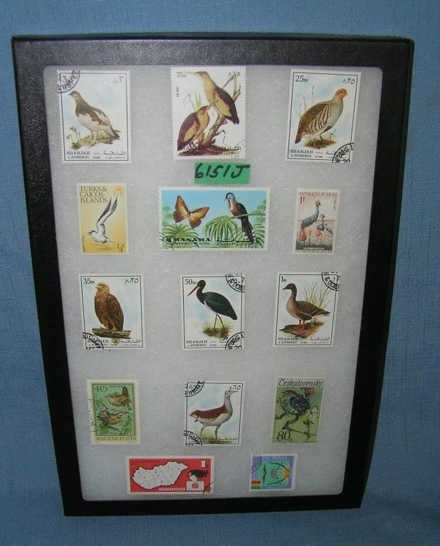 Collection of world wide postage stamps