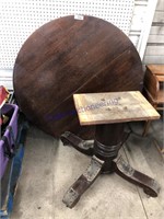 45 in round wood table