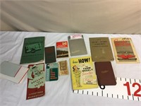 Old farm related notebooks