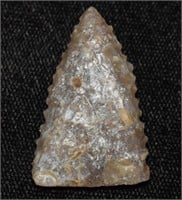 1 1/4" Serrated Fort Ancient Arrowhead found in So