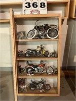 Harley Davidson bikes with display