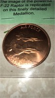 1 Troy ounce 999 fine copper medallion