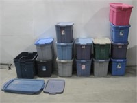 Assorted Storage Totes W/Lids See Info