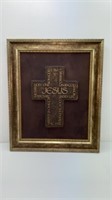 Name of Jesus Framed Plaque 18" x 15”