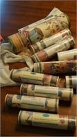 11 rolls of vinyl wallpaper boarders