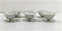 Vintage Tupperware Covered Dessert Bowls 6 Total