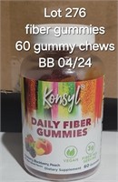 BB 4/24 Daily Fiber Gummies KONSYL PK/60