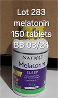 BB 3/24 Melatonin Sleep NATROL 150 Tablets