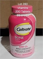 BB 4/24 Calcium Supplement CALTRATE PK/200