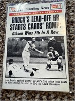 1969 Topps Headline Card "Brock Homers"