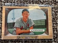 1955 Bowman #29 Red Schoendienst STL Cards-VG