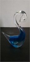 Murano glass swan