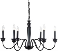 Industrial Chandelier, 6-Lights Farmhouse Chandeli