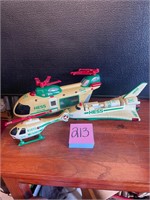 VTG Hess vehicles lot helicopters