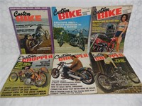(6)1970's Custom Bike Chopper Magazines