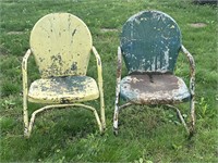 Vintage outdoor matching patio chairs