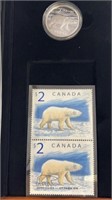2005 Limited Edition Polar Bear Silver Coin &
