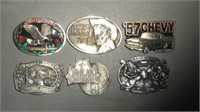 Assorted Themed Belt Buckles