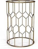 Modern Glass and Metal Side End Table Stand
