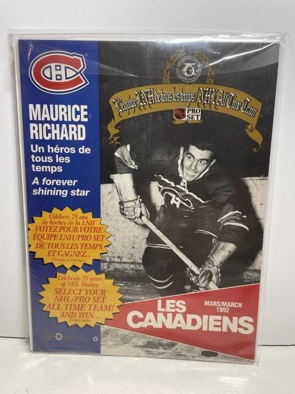 Les Canadiens Magazine featuring Morris, Richard
