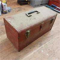 Metal Mac Tools Tool Box w/ Wood Dowels