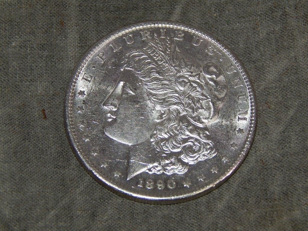 1880 S Morgan SILVER Dollar UNC to me U Grade