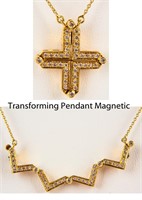 Jewelry 18kt Yellow Gold Diamond Necklace