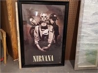 Framed Nirvana Poster