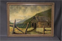 1983 Dinah Sooter Painting Barn Mountain