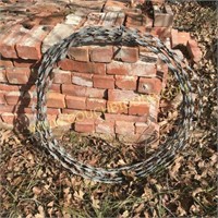 Antique barbed ribbon wire - flat barbed wire