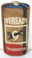 Eveready Transistor Cardboard Adv.153/4x32