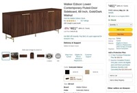 B9873  Walker Edison Lowen Fluted-Sideboard 69 In