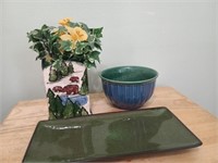 Decorative Vase Stoneware Bowl and More