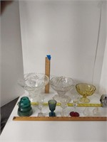 10 Vintage Glass Pieces U15B