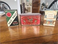 Tabacco tins- UNION LEADER & others