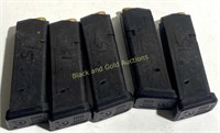 (5) Full Magazines of 9mm Luger Ammo