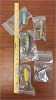 3 large & 2 med Cisco fishing lures