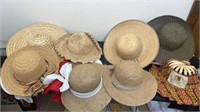 Women’s hats ,Straw hats including Liz Claiborne