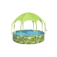 H2OGO 8 ft. X 20 in. Round Pool Set With Shade