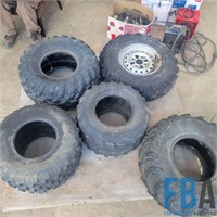 Lot of 5 Used ATV Tires