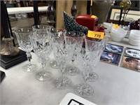 LOT OF GALWAY CRYSTAL GLASSES NOTE
