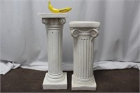 Pair of Greek Chalk ware Columns