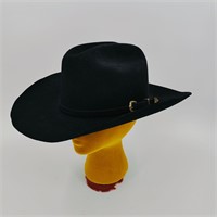 Lone Star Black Cowboy Hat Size 58 7 1/4