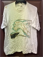 Vintage Alaska Map Souvenir Shirt