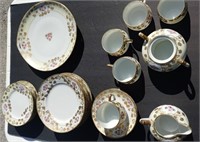 Luncheon Set Hand Painted